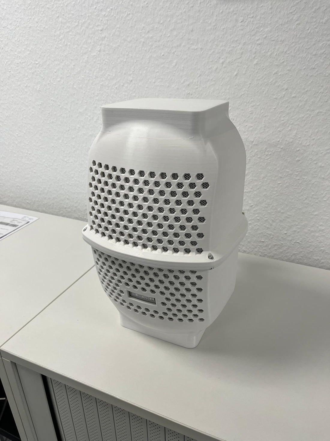 Lautsprecherschutz gefertigt im 3D-Druck und konstruiert anhand eines 3D-Scans