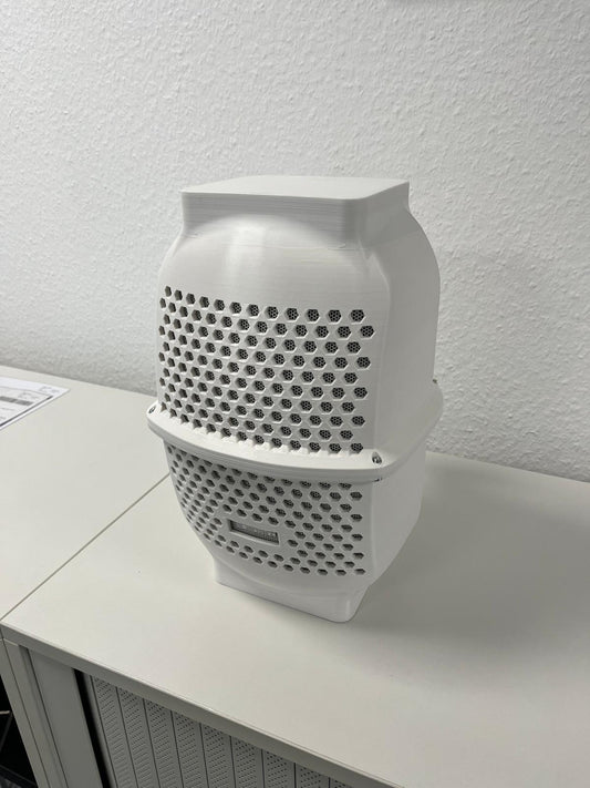 Lautsprecherschutz gefertigt im 3D-Druck und konstruiert anhand eines 3D-Scans