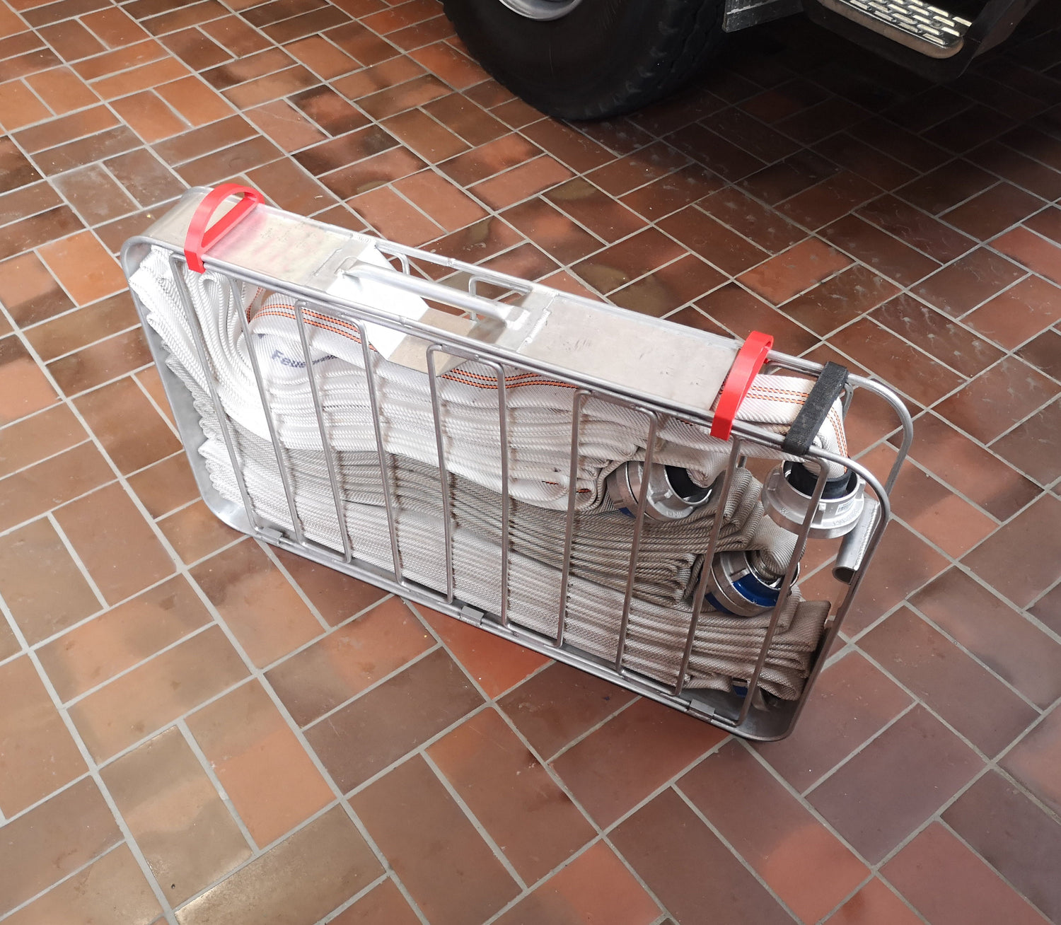 Schnellverschlüsse für Schlauchtragekörbe nach DIN 14827