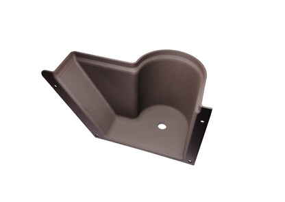 Flaschenhalter für MB trac und Unimog aus Kunststoff in braun Rückseite A4416880114